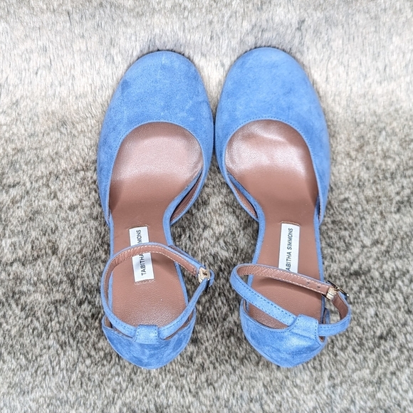 Tabitha Simmons Petra Denim Kidsuede Heel Women's 6 - Picture 6 of 11